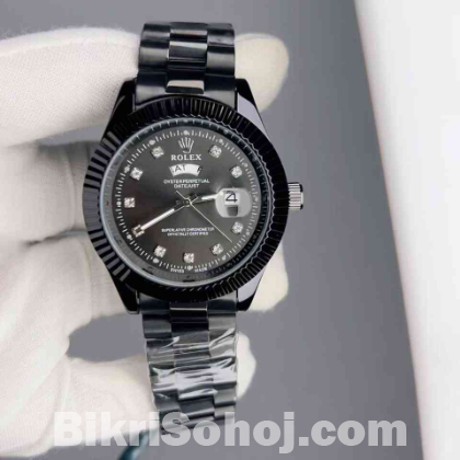 Rolex Quartz Movement Stainless Steel Analog Watch for Men